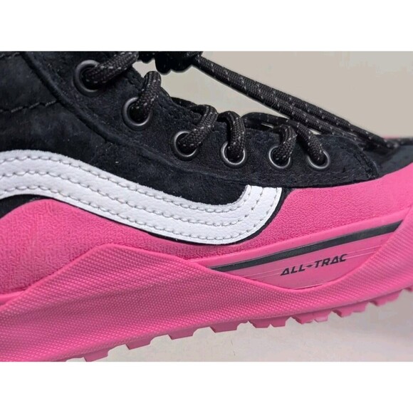 VANS SK8 Hi Dip MTE-2 Hiking Boots Shoes Pink Black Suede Womens 8 - Picture 7 of 9